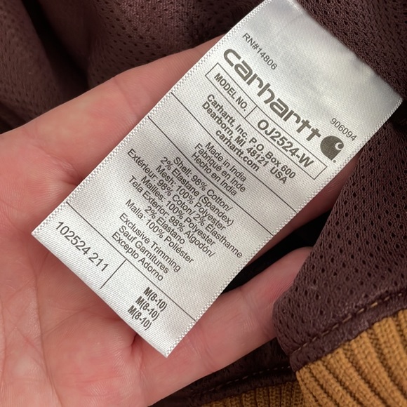 Brown Carhartt jacket women’s size medium - Picture 4 of 9